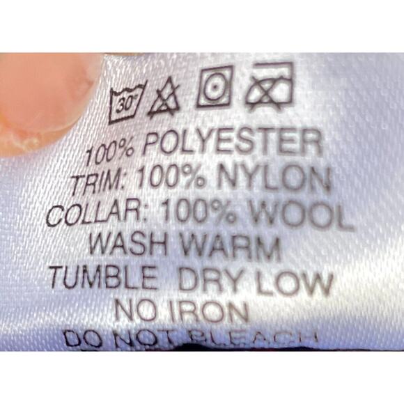 MANRESA Fleece Jacket Zip up Pockets Wool Collar Polyester Men's Rust Size XXL - Picture 5 of 8